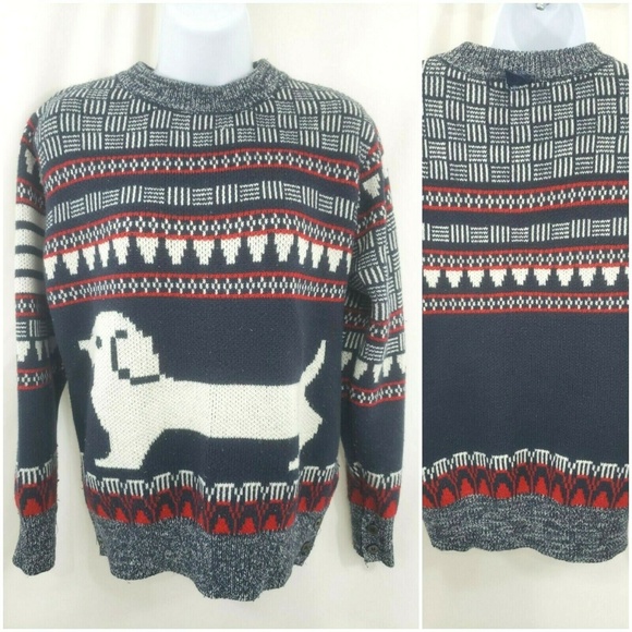Thom Browne Dachshund Dog Sweater M 